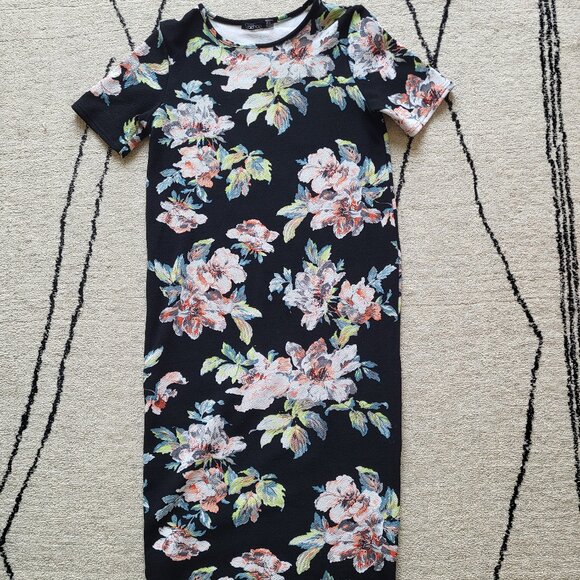 boohoo Midi Flowered Maternity Dress - size 10 - Picture 1 of 2